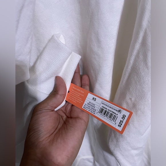 NWT Women's Fleece Zip-Up Hoodie Sweatshirt - Colsie™ White XS - Picture 5 of 5